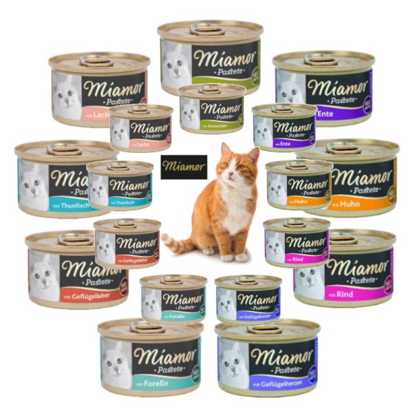 Miamor pastete 18x85g mokra karma dla kota zestaw