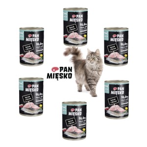 Karma dla kota KURCZAK z dorszem Pan Mięsko 6x400g