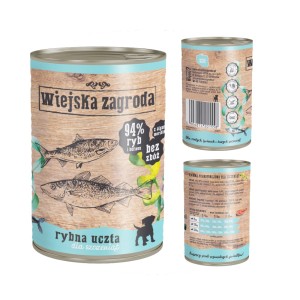 Karma mokra dla szczeniąt Rybna Uczta 400g Wiejska Zagroda