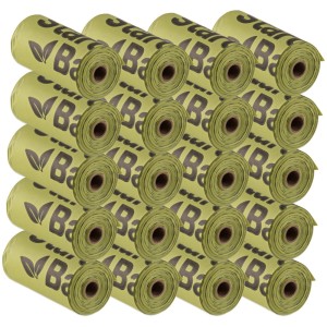 Kompostowalne worki na psie odchody 300 szt zielone