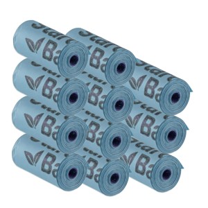 Kompostowalne worki na psie odchody 165szt niebieskie