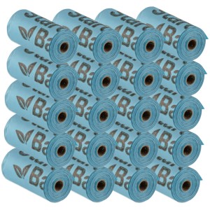 Kompostowalne worki na psie odchody 300szt niebieskie