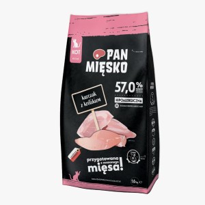 Karma dla kociąt KURCZAK z królikiem 1,6kg PAN MIĘSKO