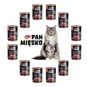 Karma dla kota WIEPRZOWINA z jel. Pan Mięsko 12x400g