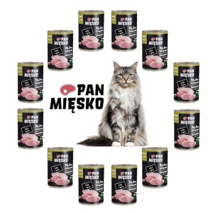 Karma dla kota INDYK z gęsią Pan Mięsko 12x400g