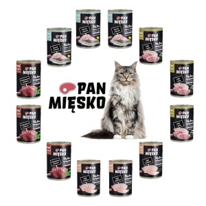 Karma dla kota mix smaków Pan Mięsko 12x400g