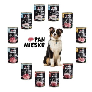 Karma dla psa mix smaków Pan Mięsko 12x400g
