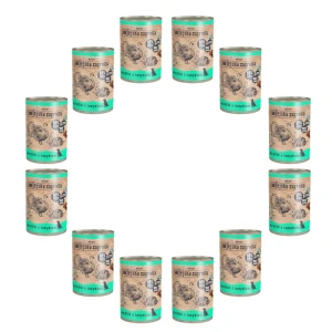 Wiejska Zagroda Karma mokra dla psa królik indyk 12x400g