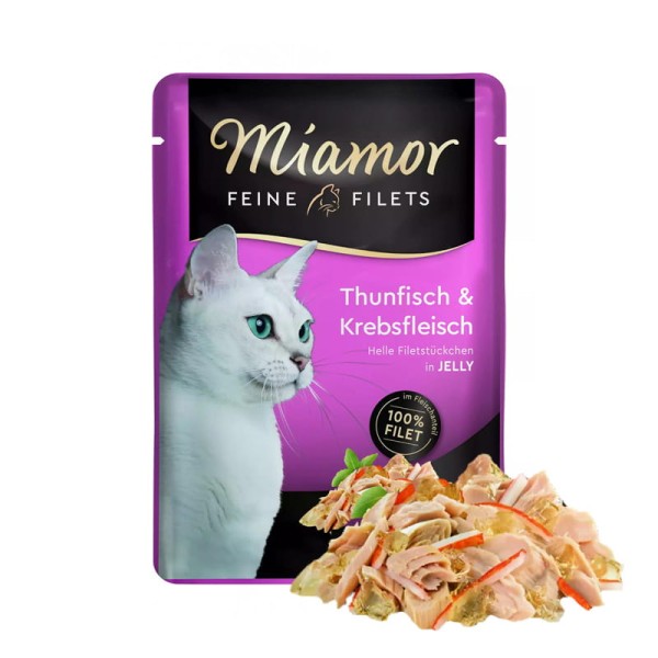 Miamor karma dla kota filet z TUŃCZYKA z krab. 100g