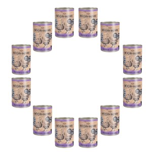 Karma dla kota kurczak kaczka 12x400g Wiejska Zagroda