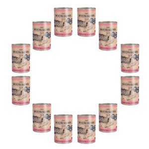 Karma dla kota jagnięcina kryl 12x400g Wiejska Zagroda