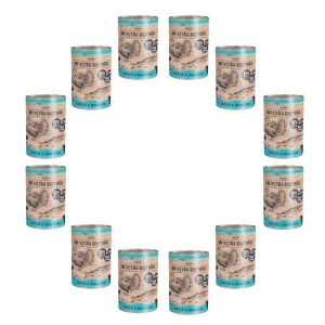 Karma dla kota indyk łosoś 12x400g Wiejska Zagroda