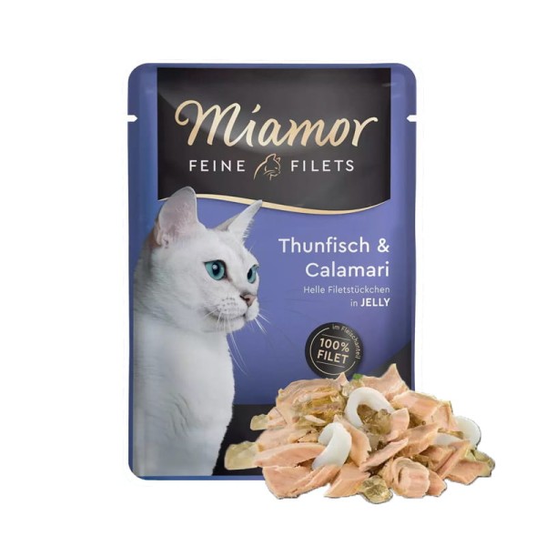 Tuńczyk kalmar w galarecie miamor feine filets 100g