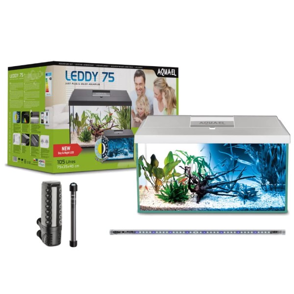 Zestaw akwariowy Leddy Day&Night 2.0 75 biały PAP