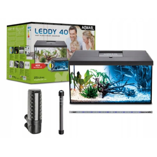 Zestaw akwariowy Leddy Day&Night 40 czarny PAP