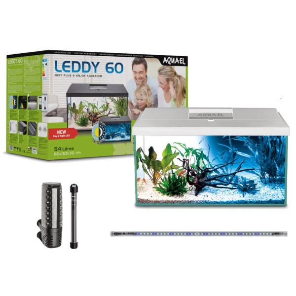Zestaw akwariowy biały Leddy 60 Day&Night 2.0
