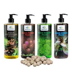 Nawozy Makro Mikro Ferro Potas 4x500ml + kulki GT