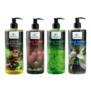 Nawozy Makro Mikro Ferro Potas 4x500ml zestaw do akwarium