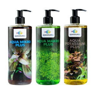 Nawozy Makro Mikro Potas 3x500ml zestaw do akwarium