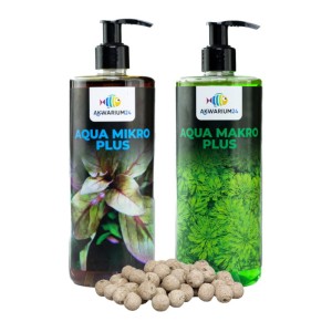 Nawozy Mikro Makro zestaw 2x500ml do akwarium + kulki GT