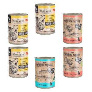 Wiejska Zagroda Karma mokra MIX dla psa 6x400g