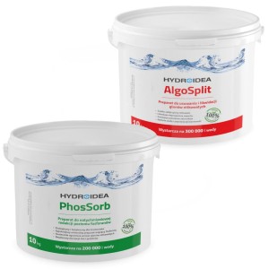 Hydroidea PhosSorb + AlgoSplit Usuwa Glony 2x10kg