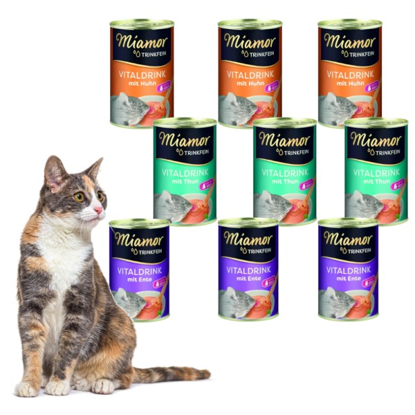Napój kota miamor vitaldrink mix smaków 9x135ml