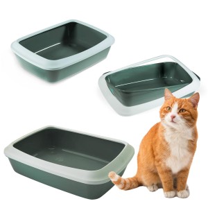 Kuweta toaleta dla kota z ramką savic 42cm green