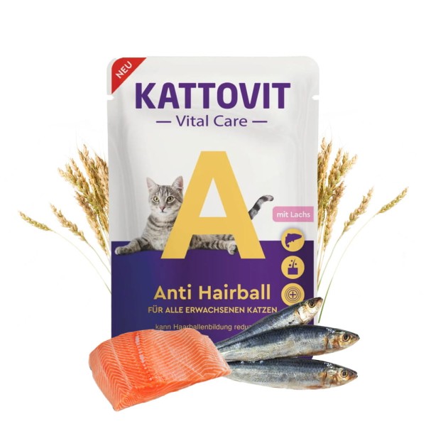 KATTOVIT VITAL CARE ANTI HAIRBALL SASZETKA 85G 