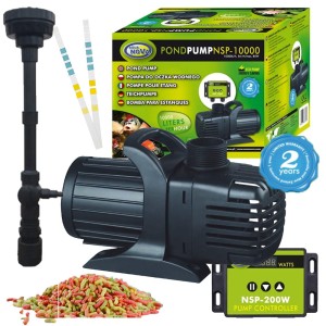 Aqua Nova pompa do oczka NSP-10000 z kontrolerem i fontanną