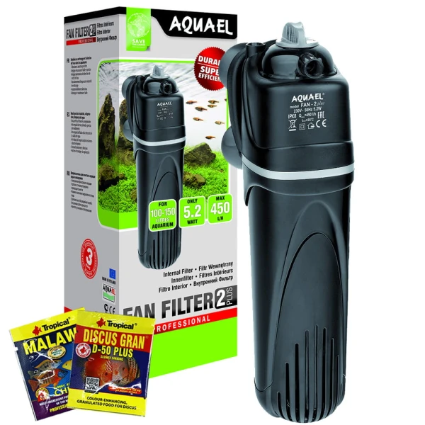 Aquael Fan 2 Plus Filtr Wewnętrzny do Akwarium 100-150l 5,2W Cichy