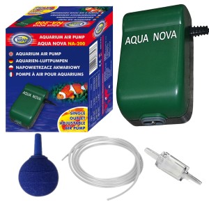 Aqua nova na-200 napowietrzacz 200l/h + zestaw