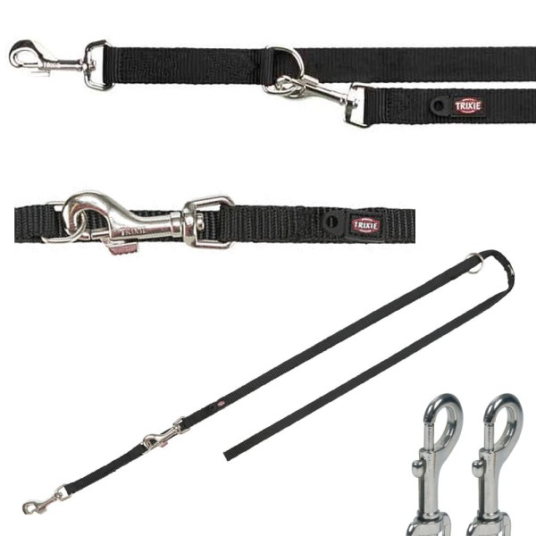 Smycz regulowana dla psa 2m/20mm S CZARNA TRIXIE