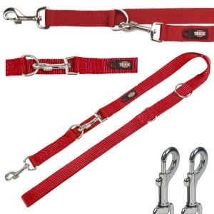 Smycz regulowana dla psa 2m/25mm L-XL CZEROWNA