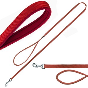 Smycz podwójna dla psa 1m/20 mm CZERWONA TRIXIE