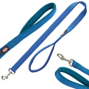 Smycz dla psa PREMIUM 1m/25 mm M-L NIEBIESKA