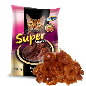 MIĘKKIE CIASTECZKA Z KACZKI przysmak dla kota 100g HILTON