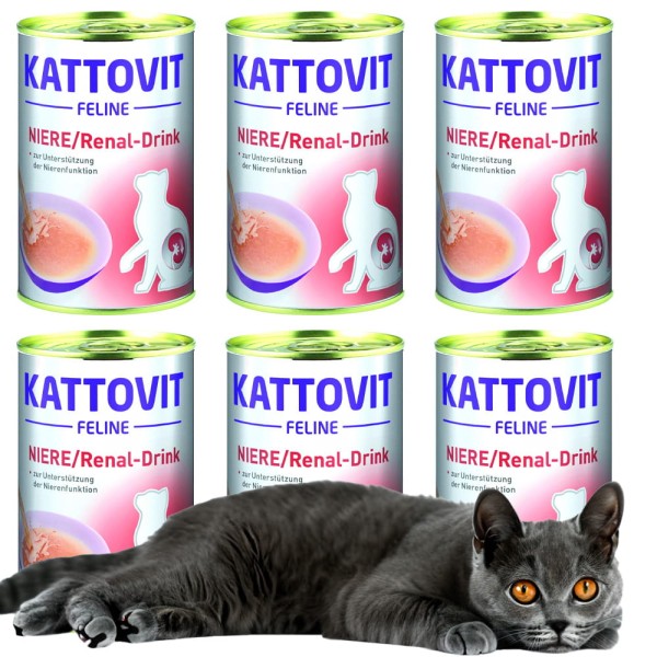 Kattovit DRINK NIERE RENAL napój wspomagający 6x135ml