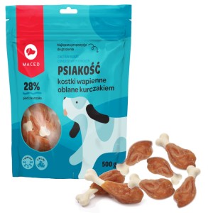 Maced smaczki dla psa kostki wapienne kurczak 500g