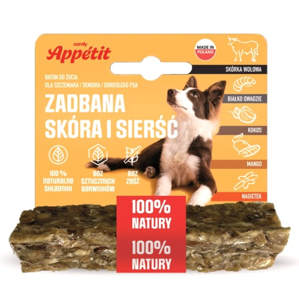 Gryzak dla psa BATON zdrowa SKÓRA/SIERŚĆ 12cm