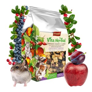 Przysmak owoce sadu i lasu dla gryzoni królika 150g 