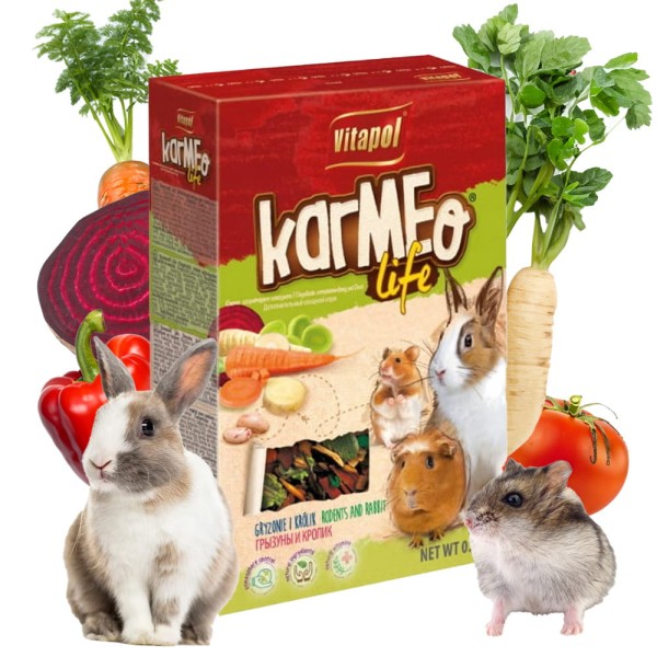 KARMEO LIFE WARZYWNY POKARM DLA GRYZONI 300g
