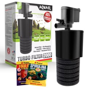 Aquael Turbo 2000 filtr wewnętrzny do akwarium 500l + gratisy