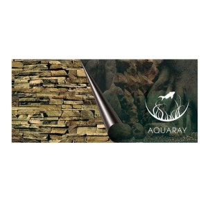 Tło dwustronne TREE / ROCK 80x40cm fototapeta do akwarium