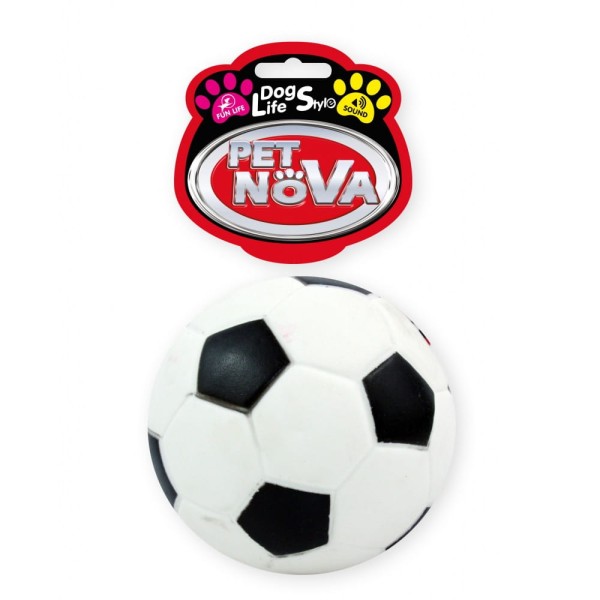 Zabawka dla psa piłka z piszczałką football gryzak 7cm Pet Nova