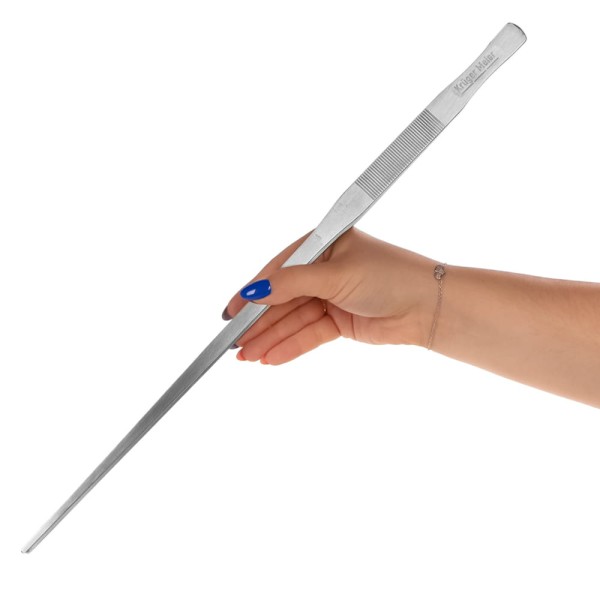 Pęseta prosta 48cm stal nierdzewna do sadzenia roślin w akwarium