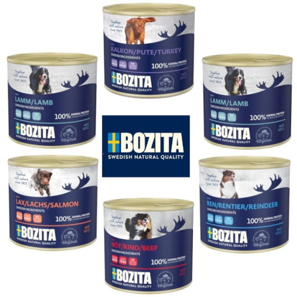 Karma BOZITA dla psa MIX zestaw 6x625g mokra