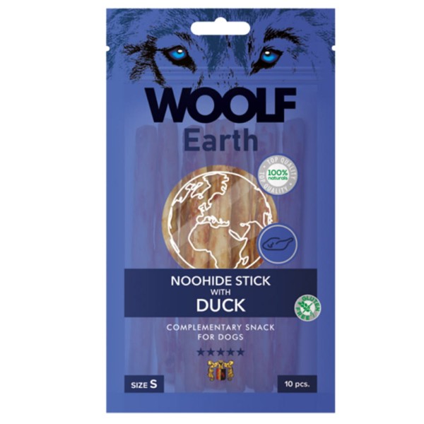 WOOLF EARTH NOOHIDE S STICK WITH DUCK przysmak dla psa patyk z kaczką