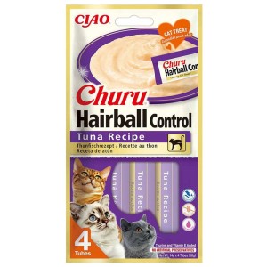 Inaba Churu Hairball Przysmak dla Kota Odkłaczający Tuńczyk 4x14g (56g)