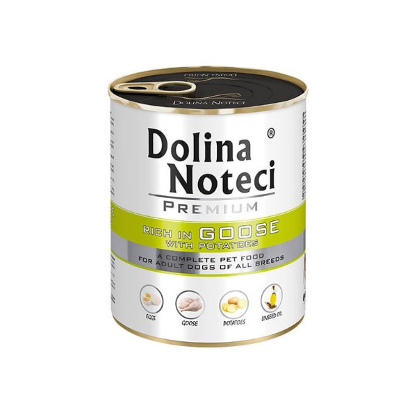 DOLINA NOTECI PREMIUM GĘŚ Z ZIEMNIAKAMI 800g mokra karma dla psa